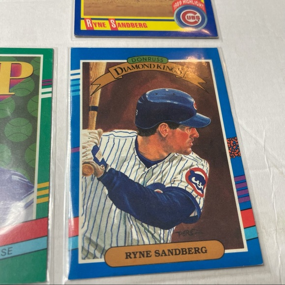 Ryne Sandberg Lot 🔥 14 Baseball Cards Lot Vintage Card Collection - Picture 3 of 8